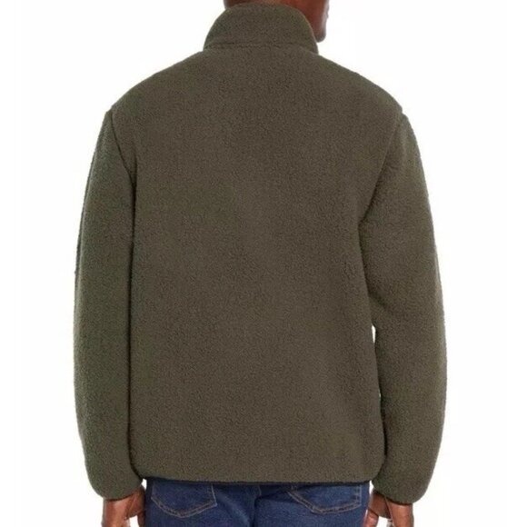 Eddie Bauer Full Zip OD GreenFleece Jacket 2XL Men's XXLARGE Long Sleeves (D9) - Picture 2 of 13